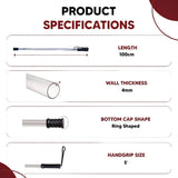 Polycarbonate Security/Police Stick High Impact resistance, Durable, Light weight, Scratch proof, Anti Slip Bottom Kunplast