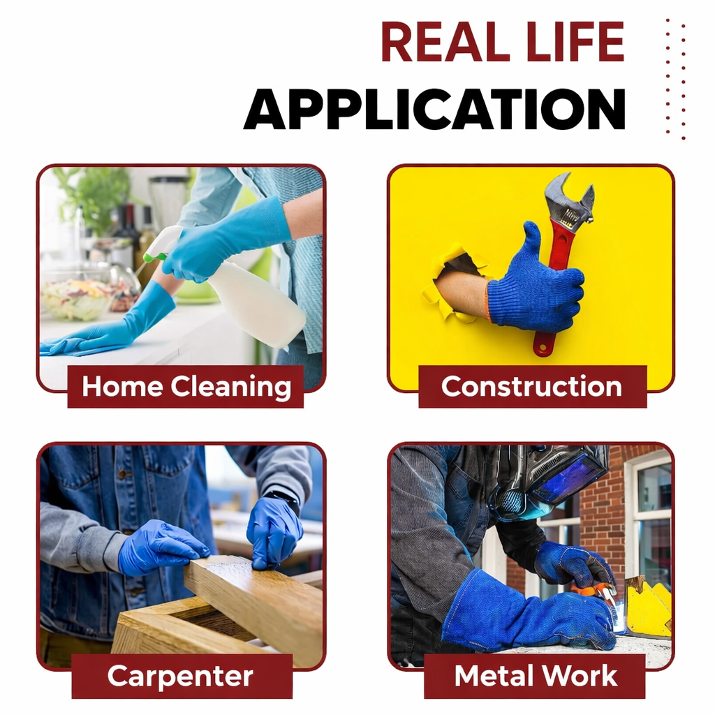 Nylon Nitrile Half Coated (Back Also) Industrial Safety Hand Gloves, Anti-Cut, Cut Resistant, Heat Resistant, Industrial Use, For Finger and Hand Protection Kunplast