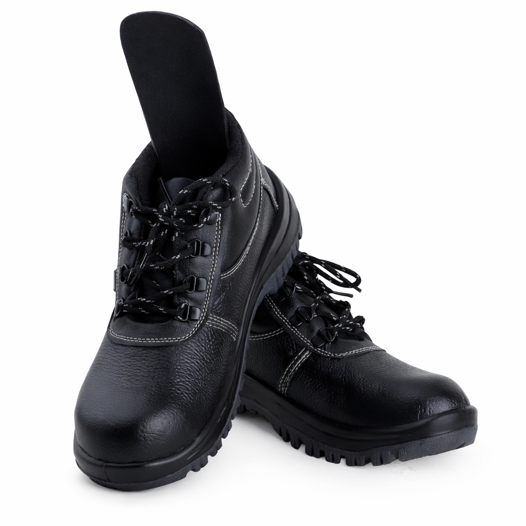 Double Density High Ankle Safety Shoes with Steel Toe Kunplast