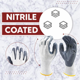 Nylon Nitrile Coated Industrial Safety Hand Gloves Anti-Cut, Cut Resistant, Heat Resistant, Industrial Use, for Finger and Hand Protection Kunplast