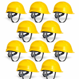 Safety Helmet Executive Ratchet Type Adjustment, Protection for Outdoor Work Head Safety Hat with Sweat Band Kunplast