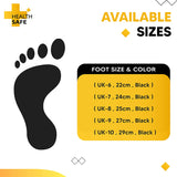 Health Safe Gum Boot For Men, "28.5Cm Height" (Black) Flexible Pvc, Anti-Slip, Oil/Water/Acid Resistance, Industrial/Labor/Worker Purpose, Unisex Gumboot Kunplast