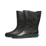 Health Safe Gum Boot For Men, "28.5Cm Height" (Black) Flexible Pvc, Anti-Slip, Oil/Water/Acid Resistance, Industrial/Labor/Worker Purpose, Unisex Gumboot Kunplast