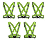 High Visibility Protective Safety Reflective Vest Belt Jacket, Night Cycling Reflector Strips Cross Belt Stripes Kunplast