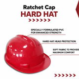 Nape Type Adjustment Safety Helmet, Construction Helmet, Protection for Outdoor Work Head Safety Hat Kunplast