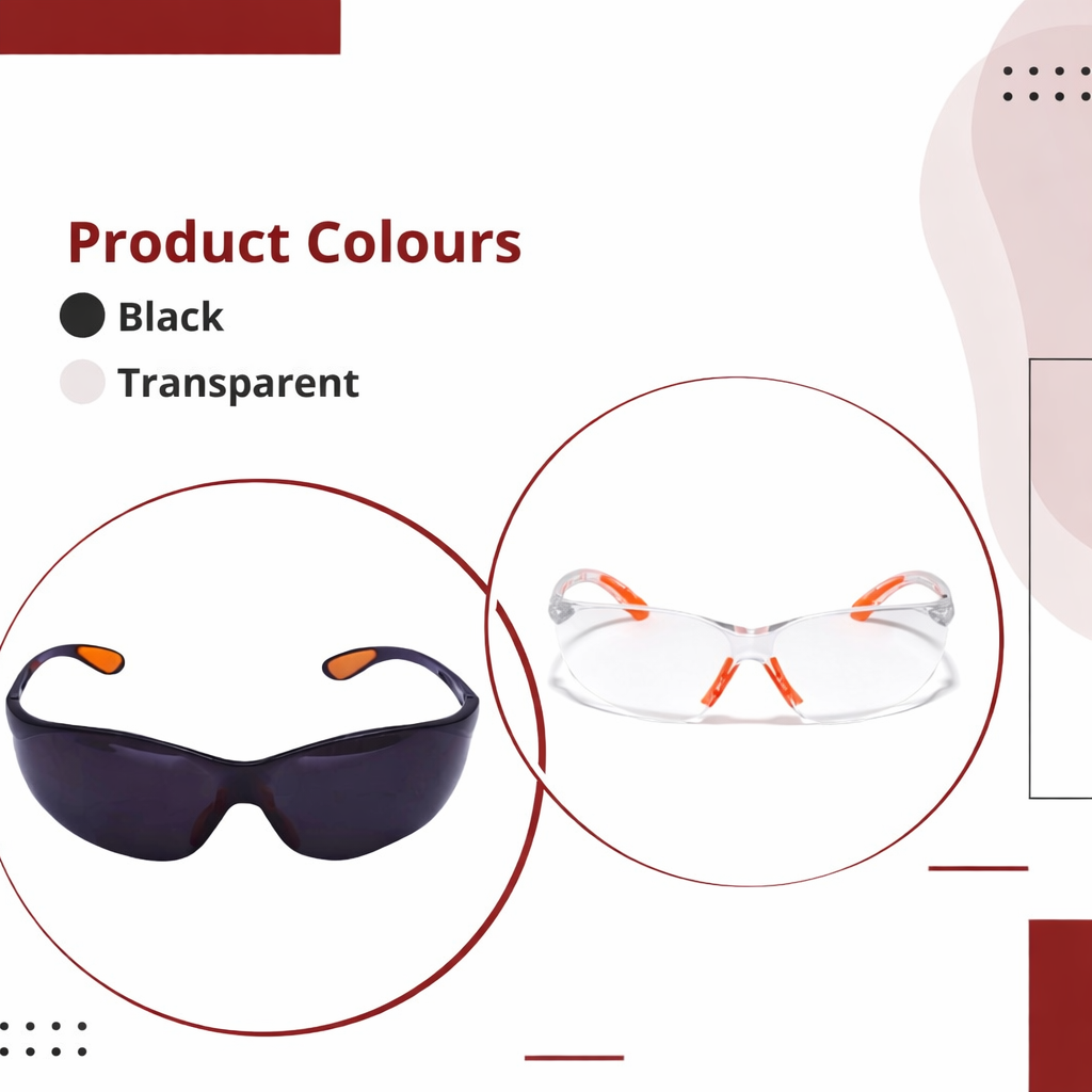 Scratch-resistant, UV-protected, dust-protected polycarbonate unbreakable safety goggles Kunplast