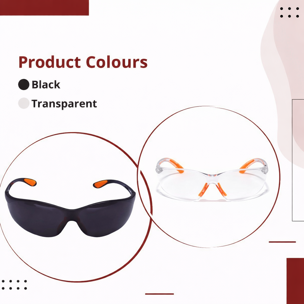 Scratch-resistant, UV-protected, dust-protected polycarbonate unbreakable safety goggles Kunplast