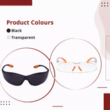 Scratch-resistant, UV-protected, dust-protected polycarbonate unbreakable safety goggles Kunplast